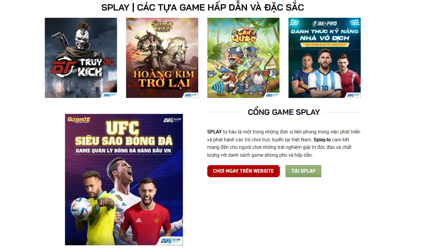 Truy cập vào nhà cái Splay để tạo lệnh rút tiền